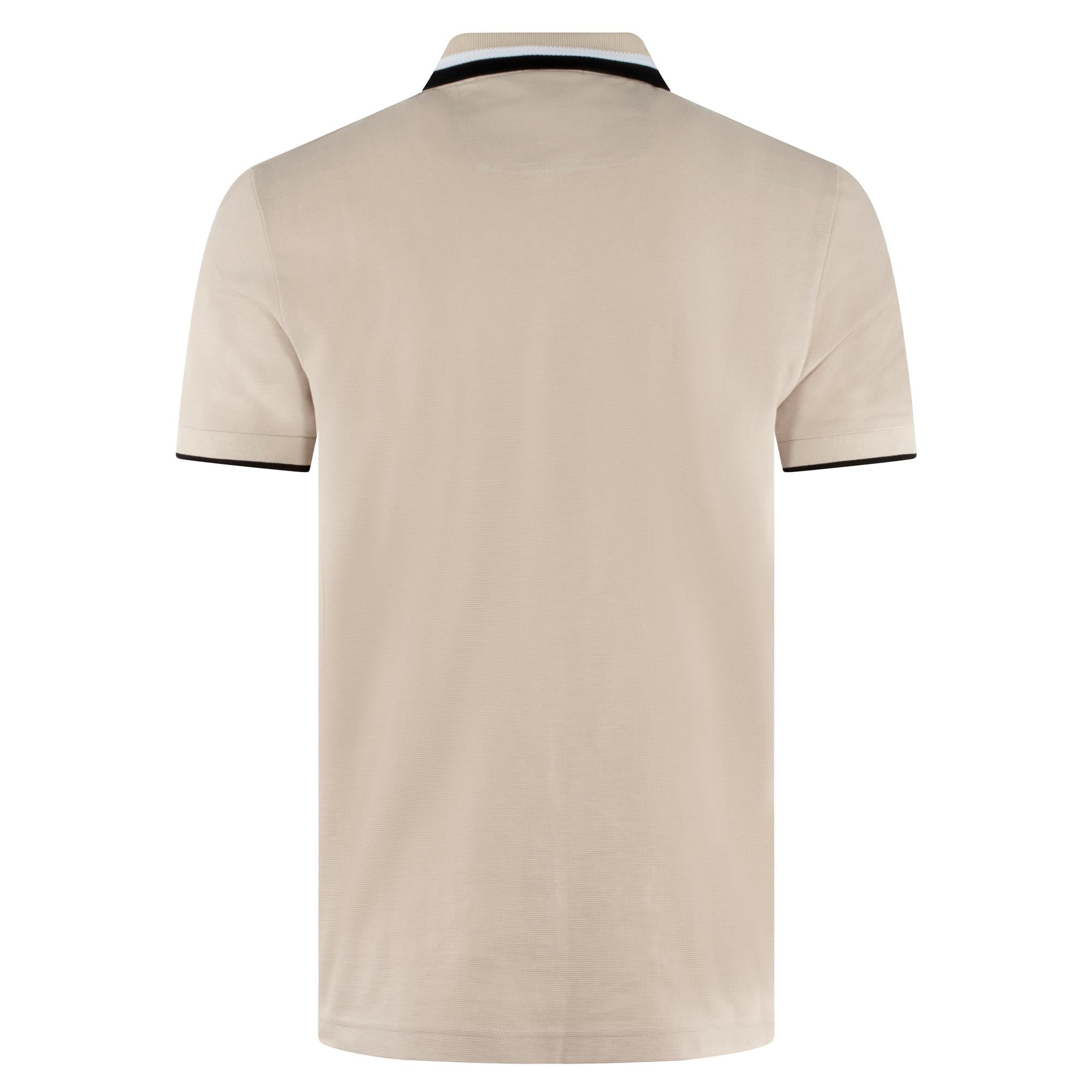 Boss Paddy AP Heritage Mens Polo Shirt Open Beige